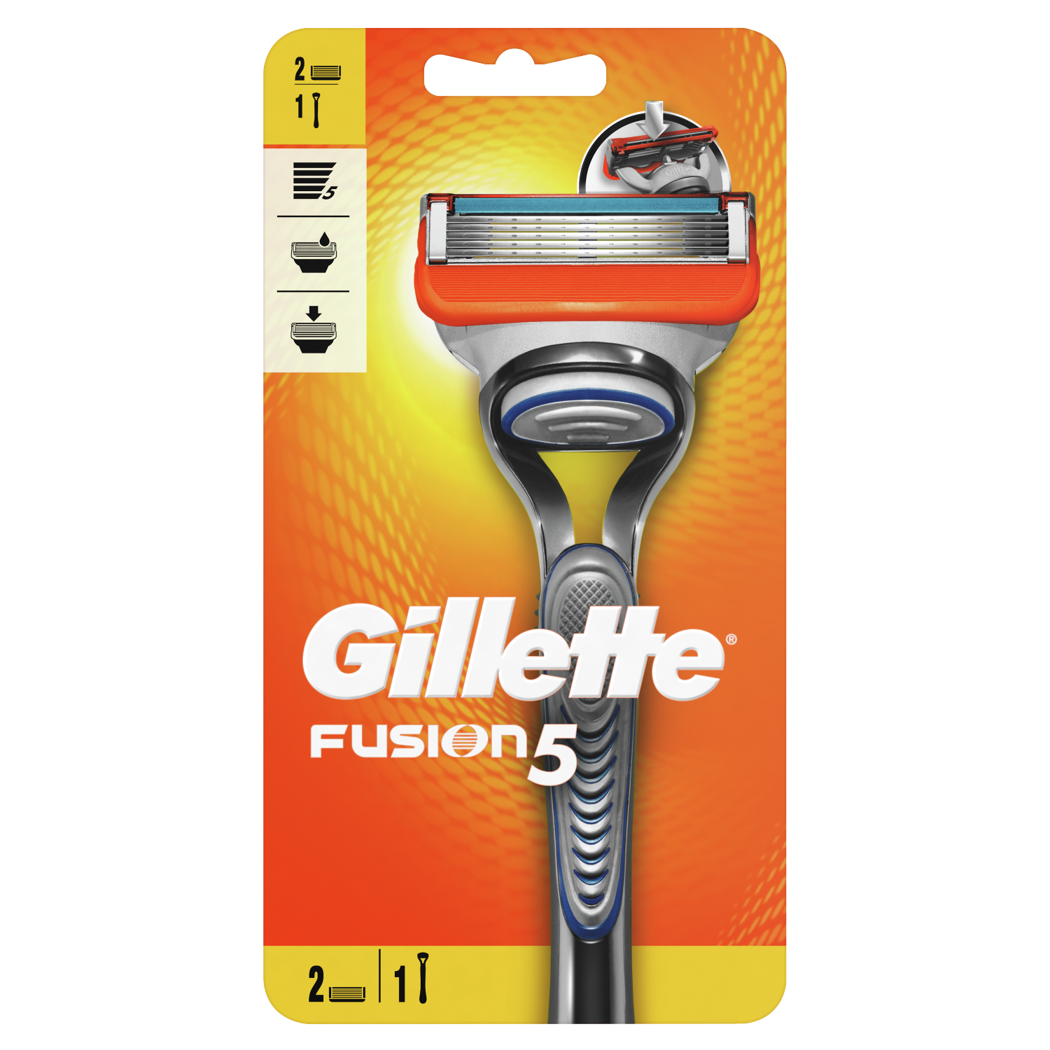 Gillette Fusion5 maszynka do golenia, 1 szt. + wkład 2 szt./1 opak. |  hebe.pl