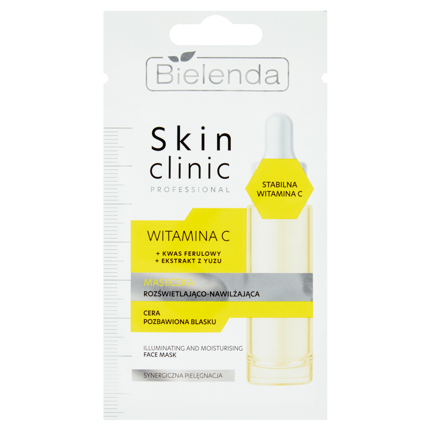 Bielenda Skin Clinic maska z witaminą C do twarzy, 8 g | hebe.pl