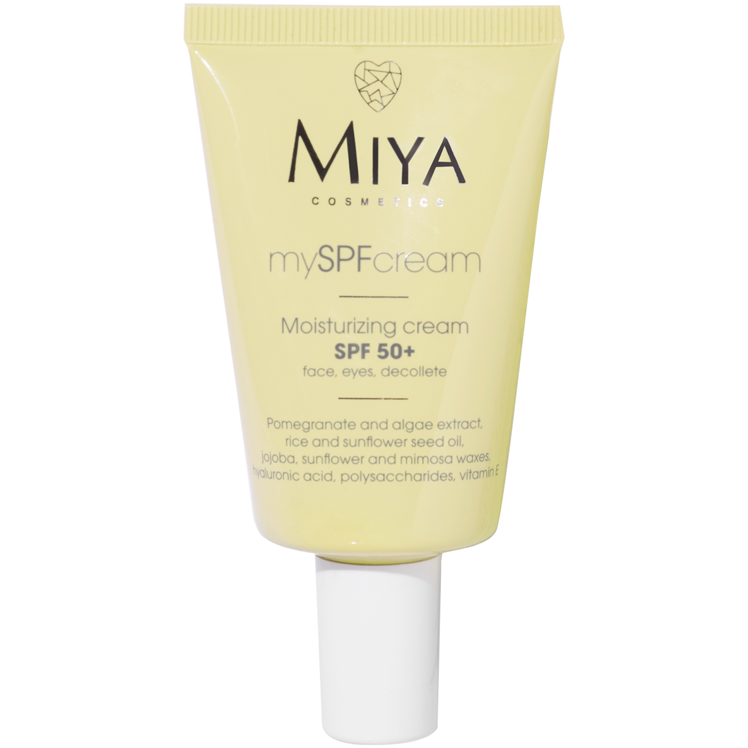 Miya Cosmetics nawilżający krem do twarzy SPF50+ | hebe.pl