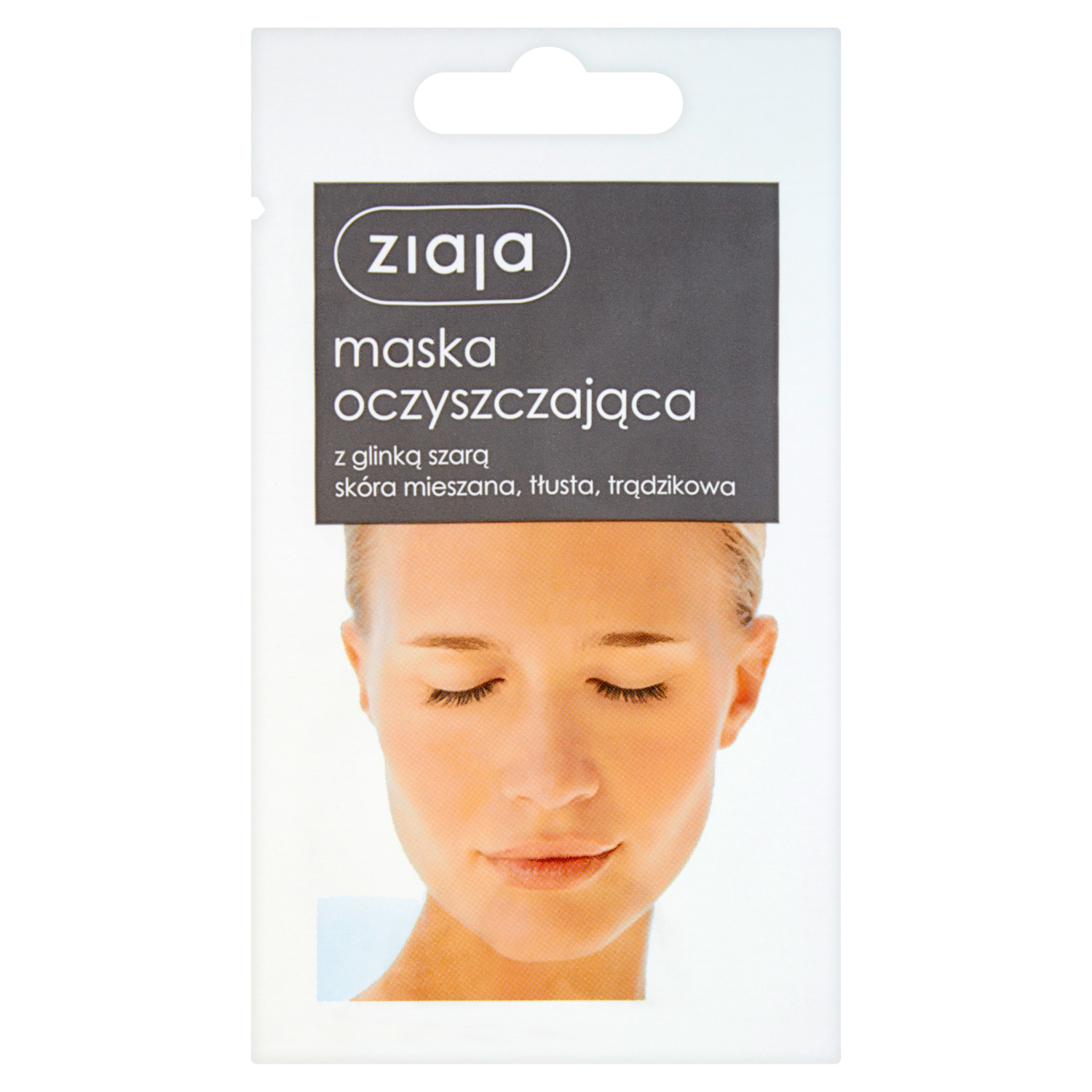 Ziaja Oczyszczająca oczyszczająca maska do twarzy z glinką szarą, 7 ml |  hebe.pl
