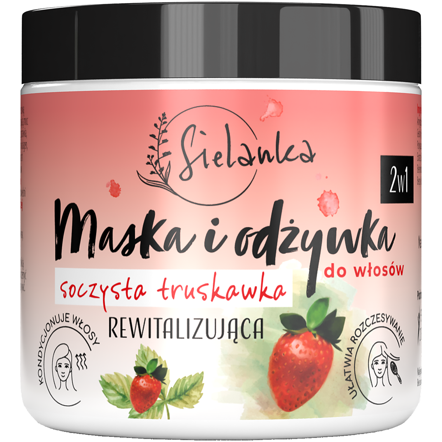 Sielanka Soczysta Truskawka rewitalizująca odżywka i maska 2w1 do włosów,  250 ml | hebe.pl