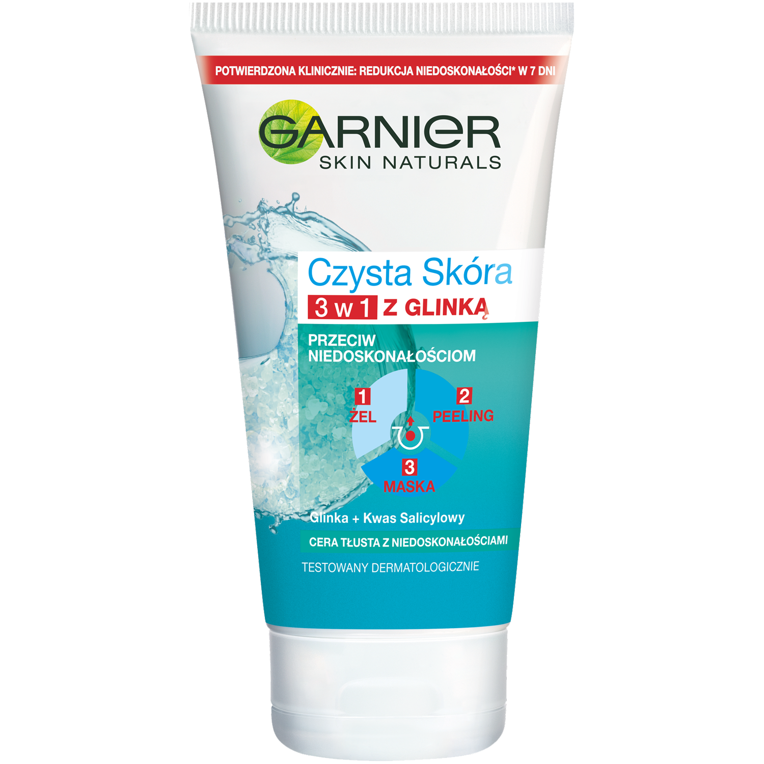 Garnier Czysta Skóra oczyszczający żel myjący 3w1 do twarzy, 150 ml |  hebe.pl
