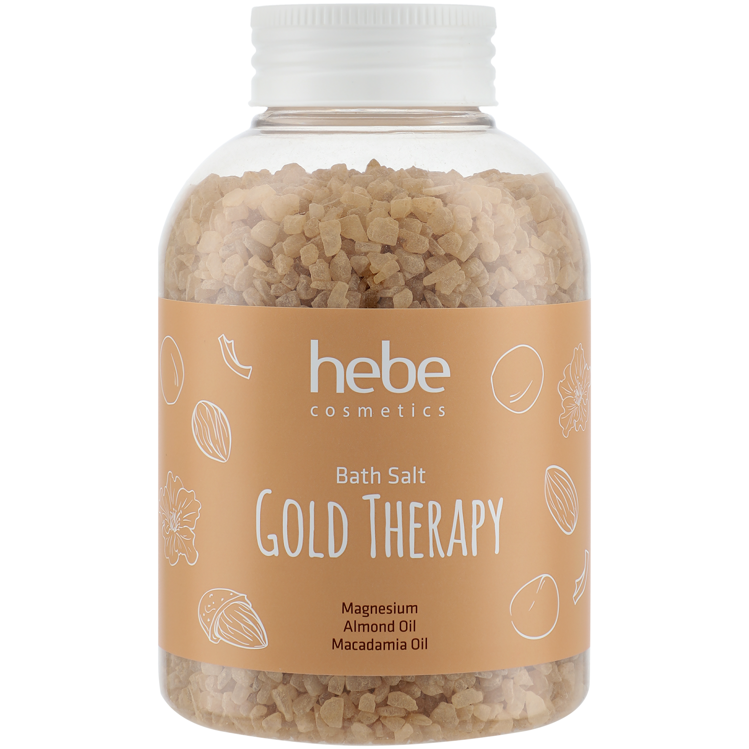 Hebe Cosmetics Gold Therapy sól do kąpieli, 600 g | hebe.pl
