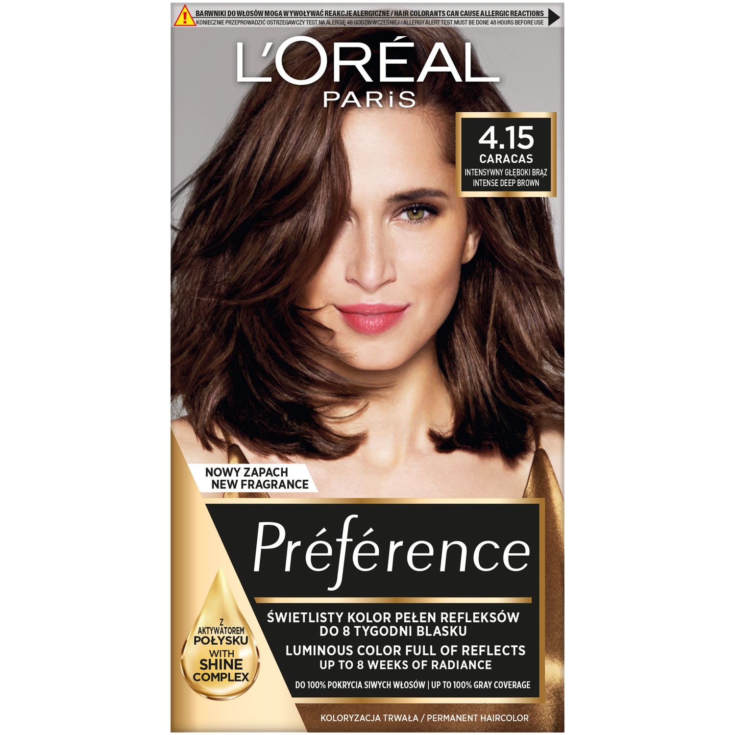 L'Oréal Paris Récital Préférence farba do włosów M1 4.15 głęboki kasztan, 1  opak. | hebe.pl