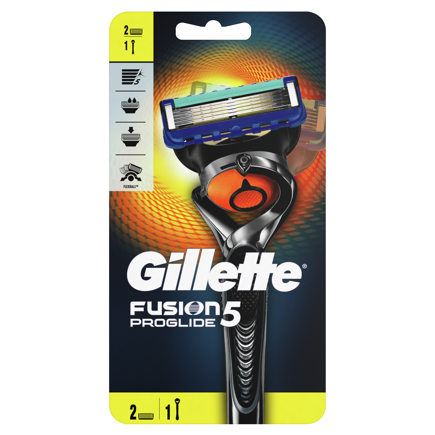 Gillette Fusion5 ProGlide maszynka do golenia męska, 1 szt. + wkłady 2  szt./1 opak. | hebe.pl