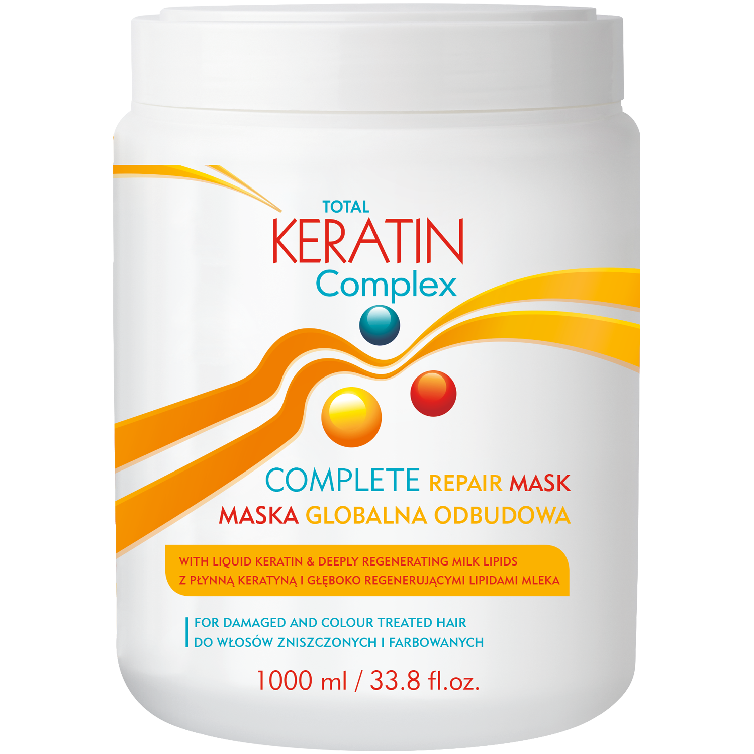 Total Keratin Complex maska do włosów 1000ml Repair | hebe.pl
