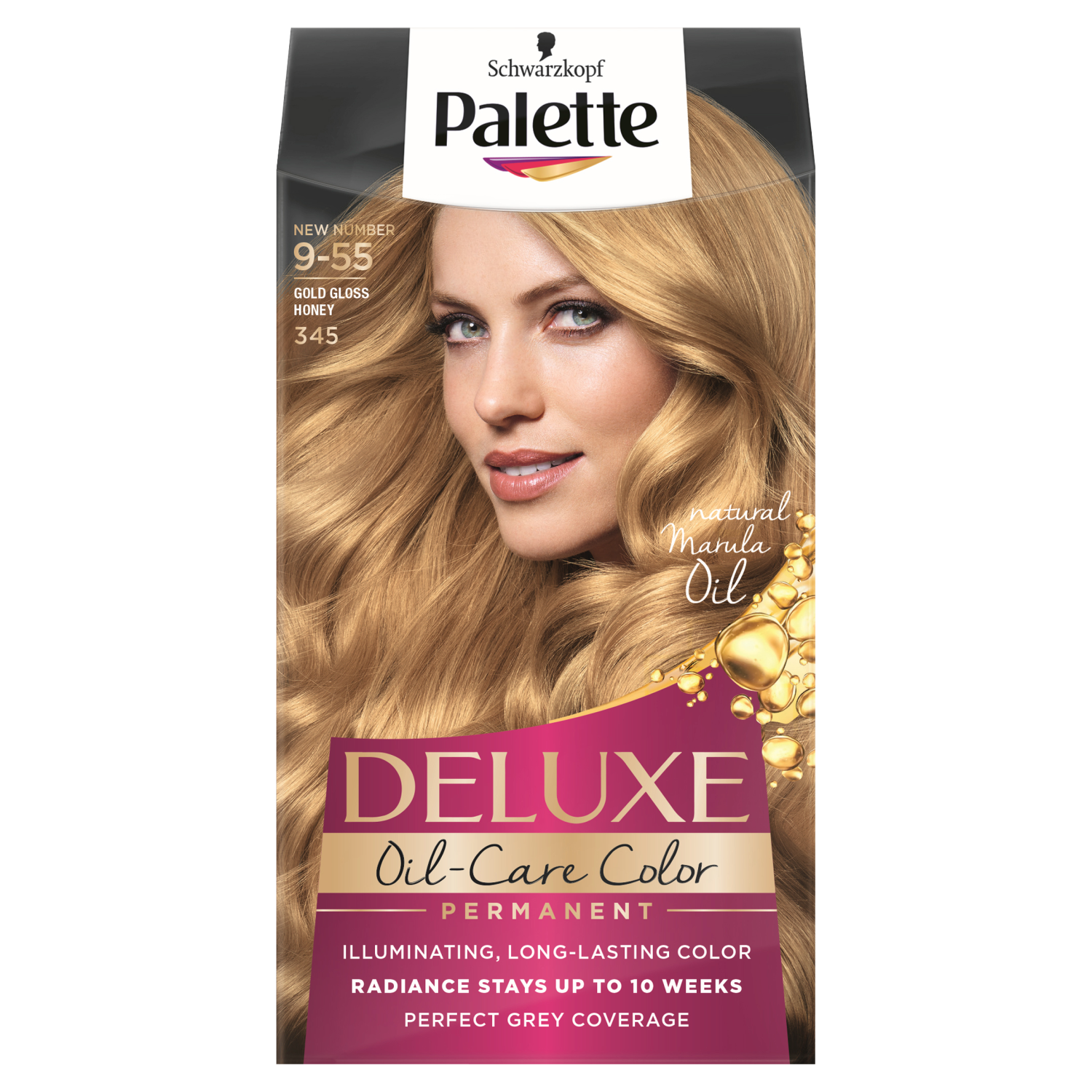Palette farba do włosów 345 złoty świetlisty miodowy blond Deluxe | hebe.pl