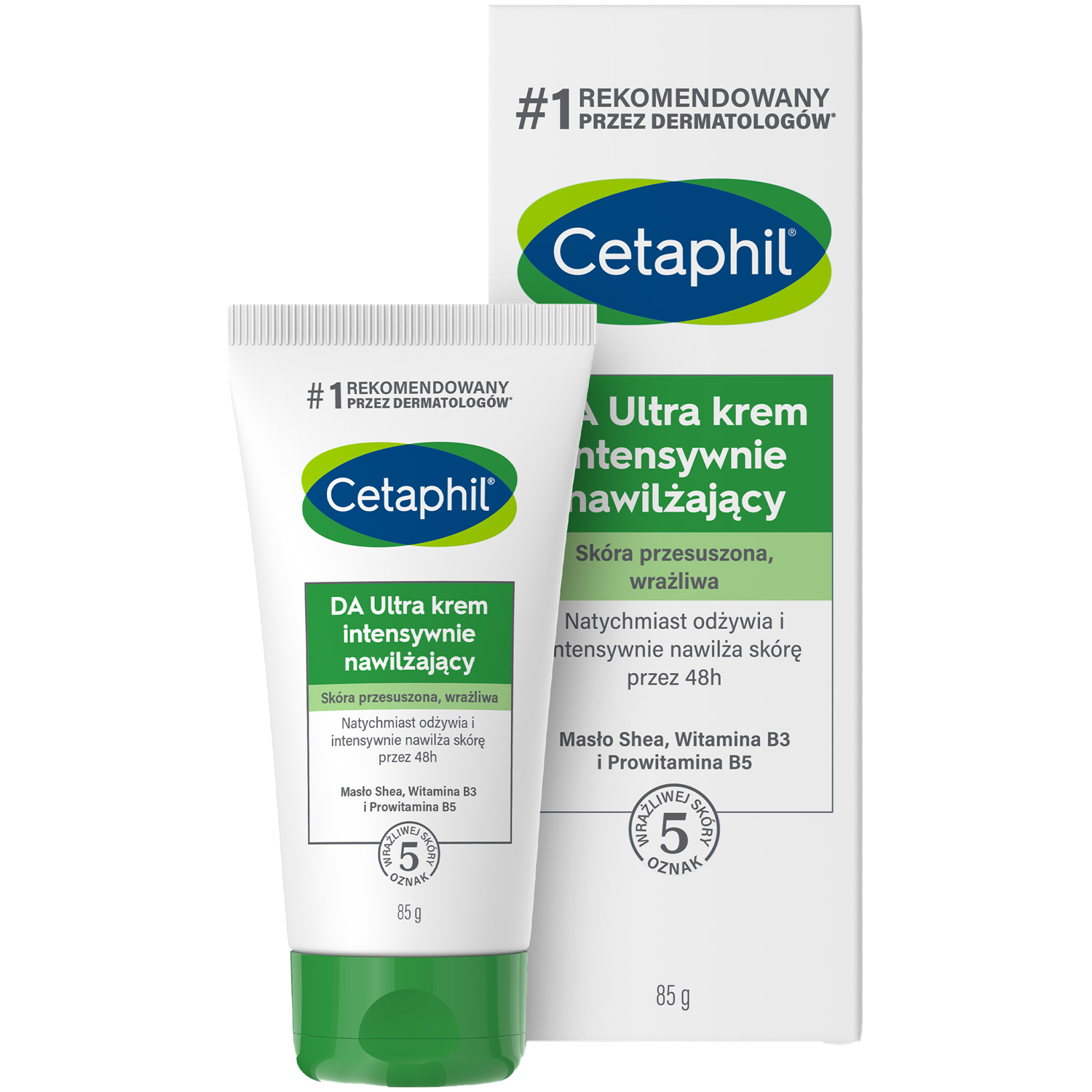 Cetaphil DA Ultra krem intensywnie nawilżający do twarzy, 85 g | hebe.pl