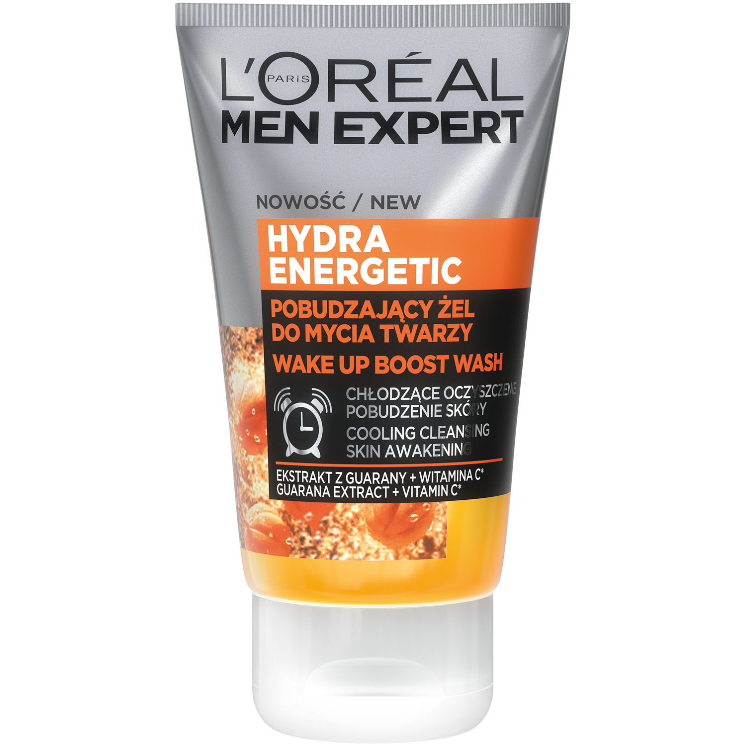 L'Oréal Paris Men Expert Hydra Energetic pobudzający żel do mycia twarzy  męski, 100 ml | hebe.pl