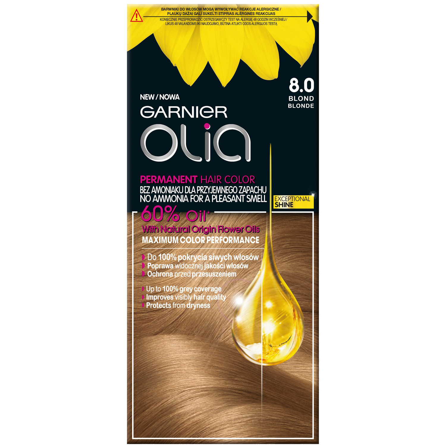 Garnier Olia farba do włosów 8.0 blond, 1 opak. | hebe.pl