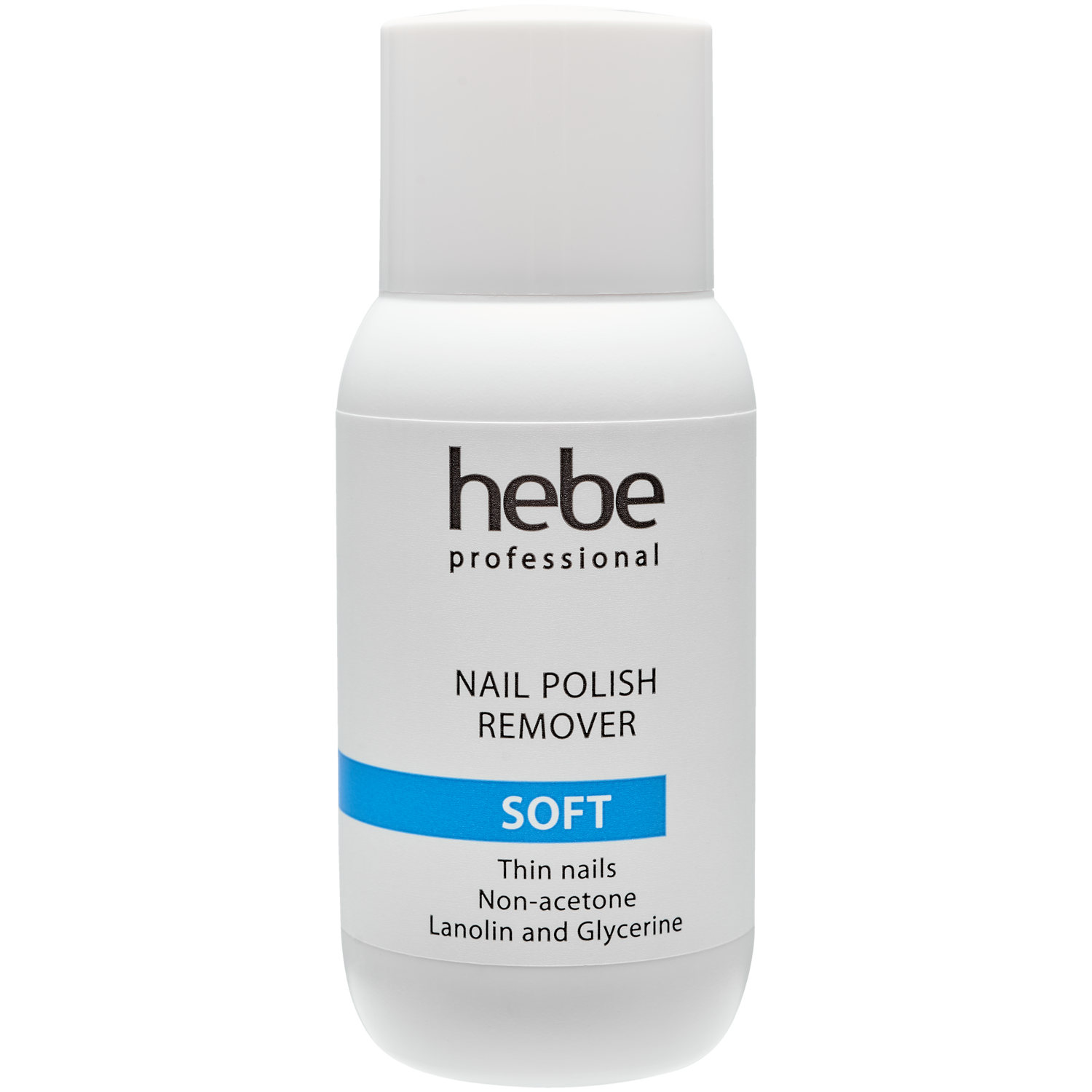 Hebe Professional Soft bezacetonowy zmywacz do paznokci naturalnych i  sztucznych, 150 ml | hebe.pl