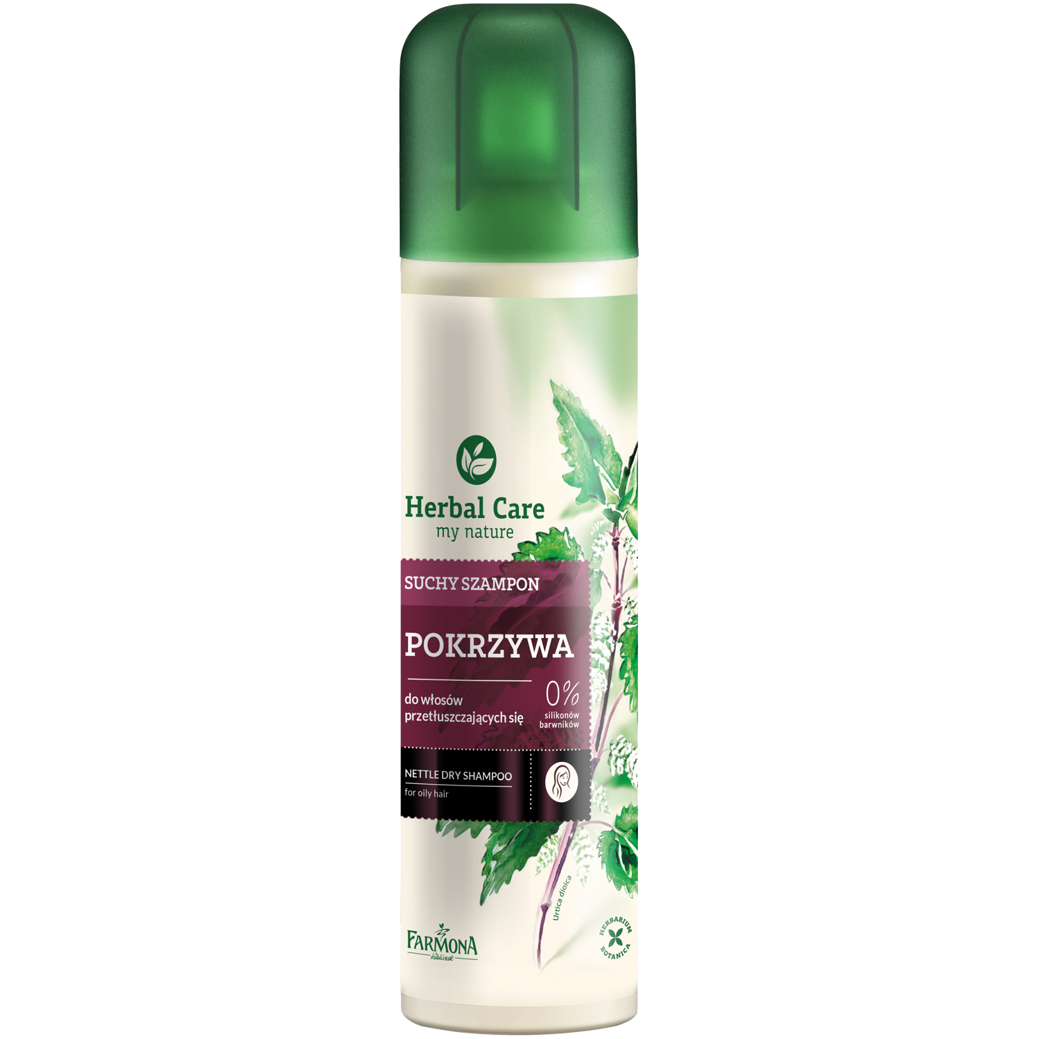 Herbal Care Pokrzywa suchy szampon do włosów, 150 ml | hebe.pl