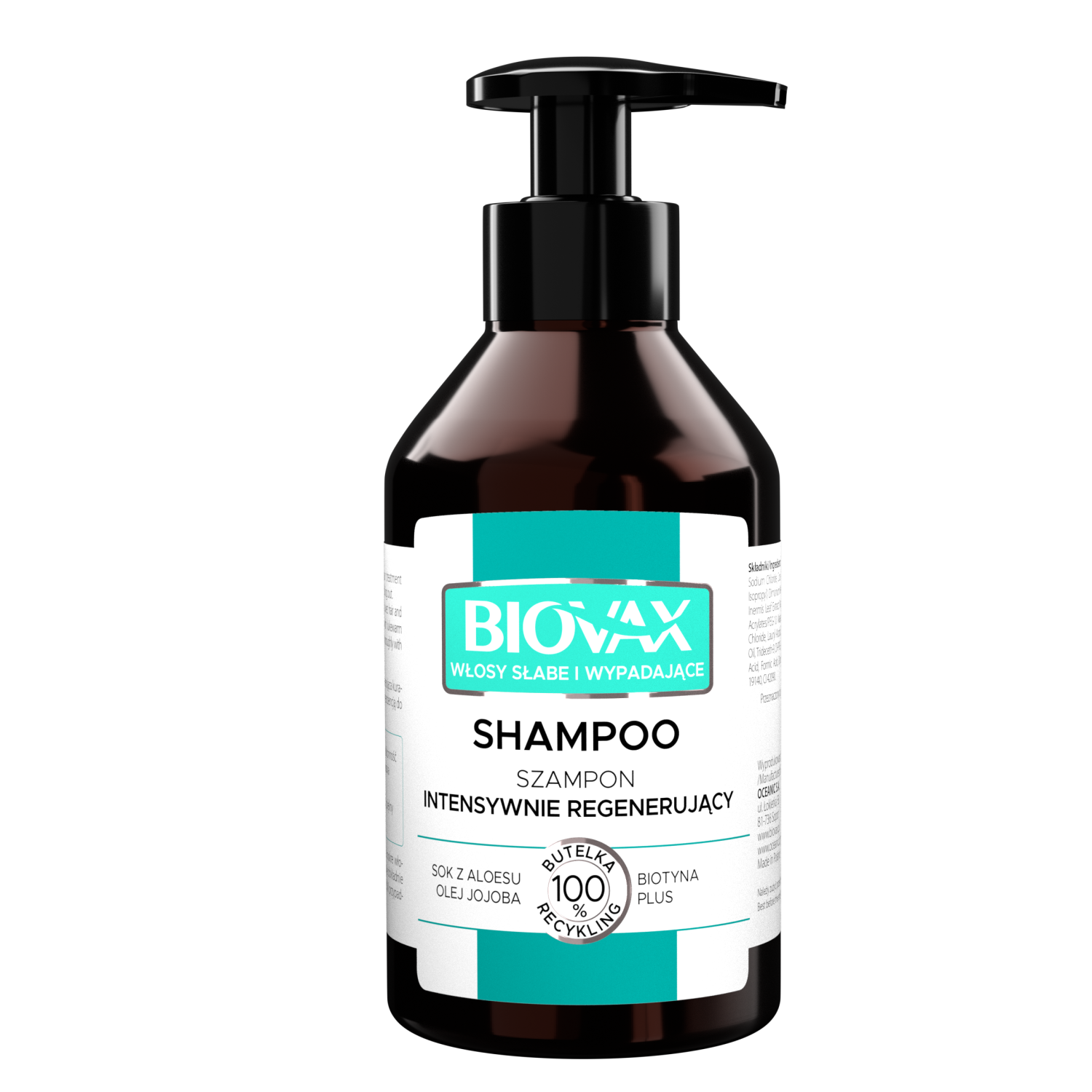 Biovax Biovax intensywnie regenerujący szampon do włosów słabych ze  skłonnościami do wypadania, 200 ml | hebe.pl