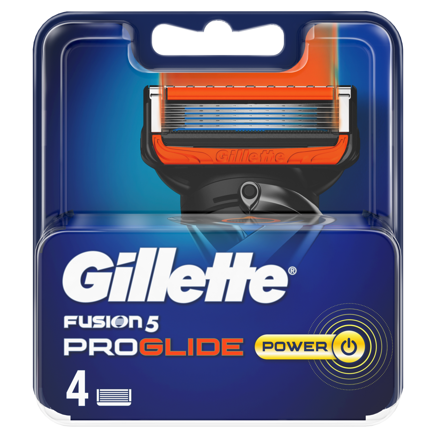 Gillette Fusion Proglide Power wkłady do maszynki do golenia, 4 szt./1 opak  | hebe.pl