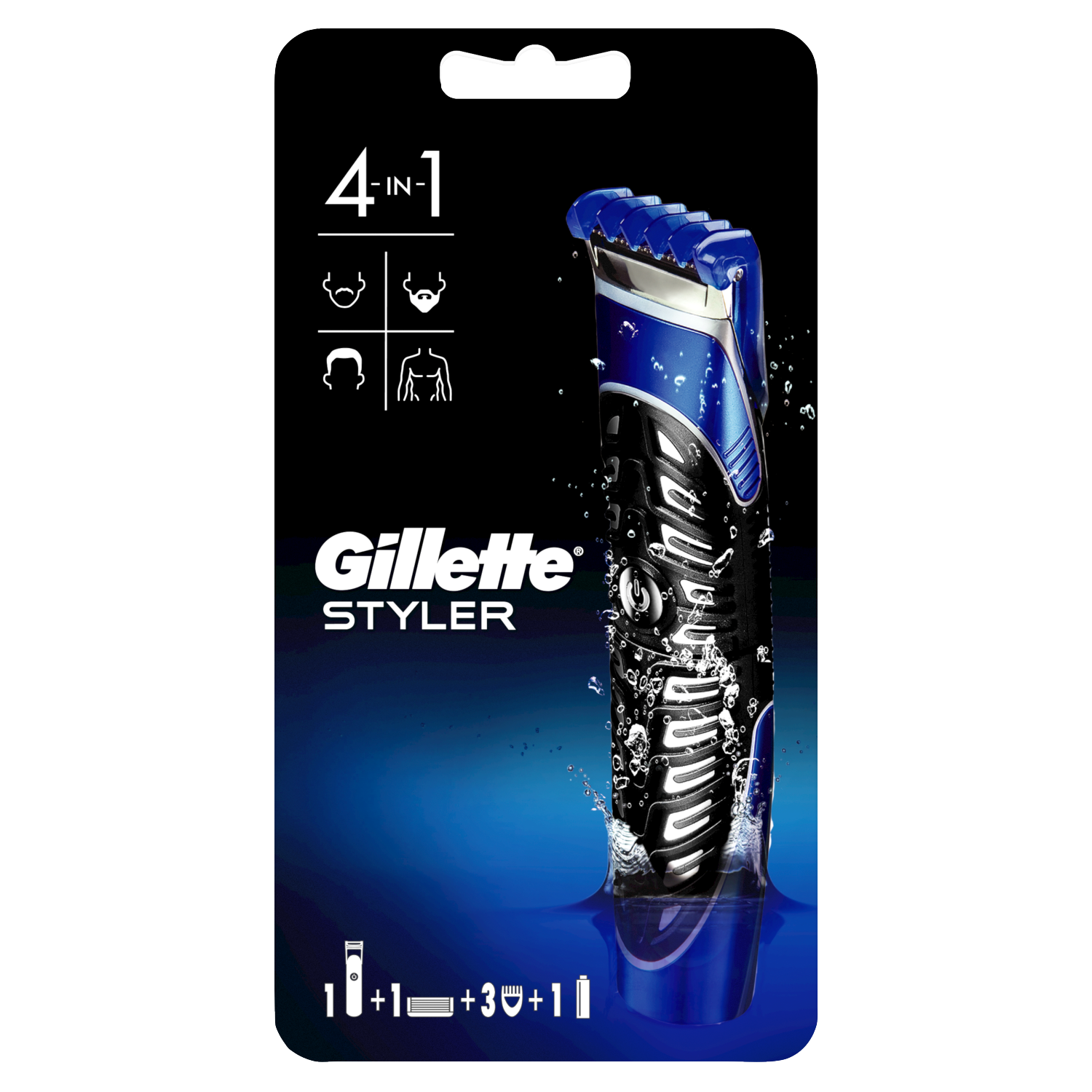 Gillette Fusion Proglide Styler maszynka do golenia z trymerem  elektrycznym, 3w1, 1 kpl. | hebe.pl