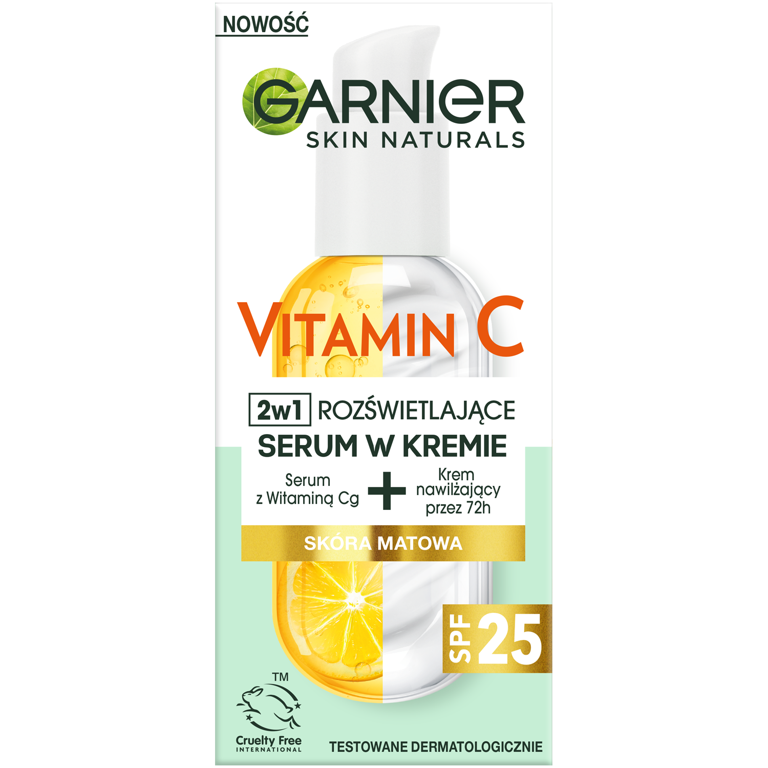 Garnier Vitamin C rozświetlające serum w kremie z witaminą C do twarzy, 50  ml | hebe.pl