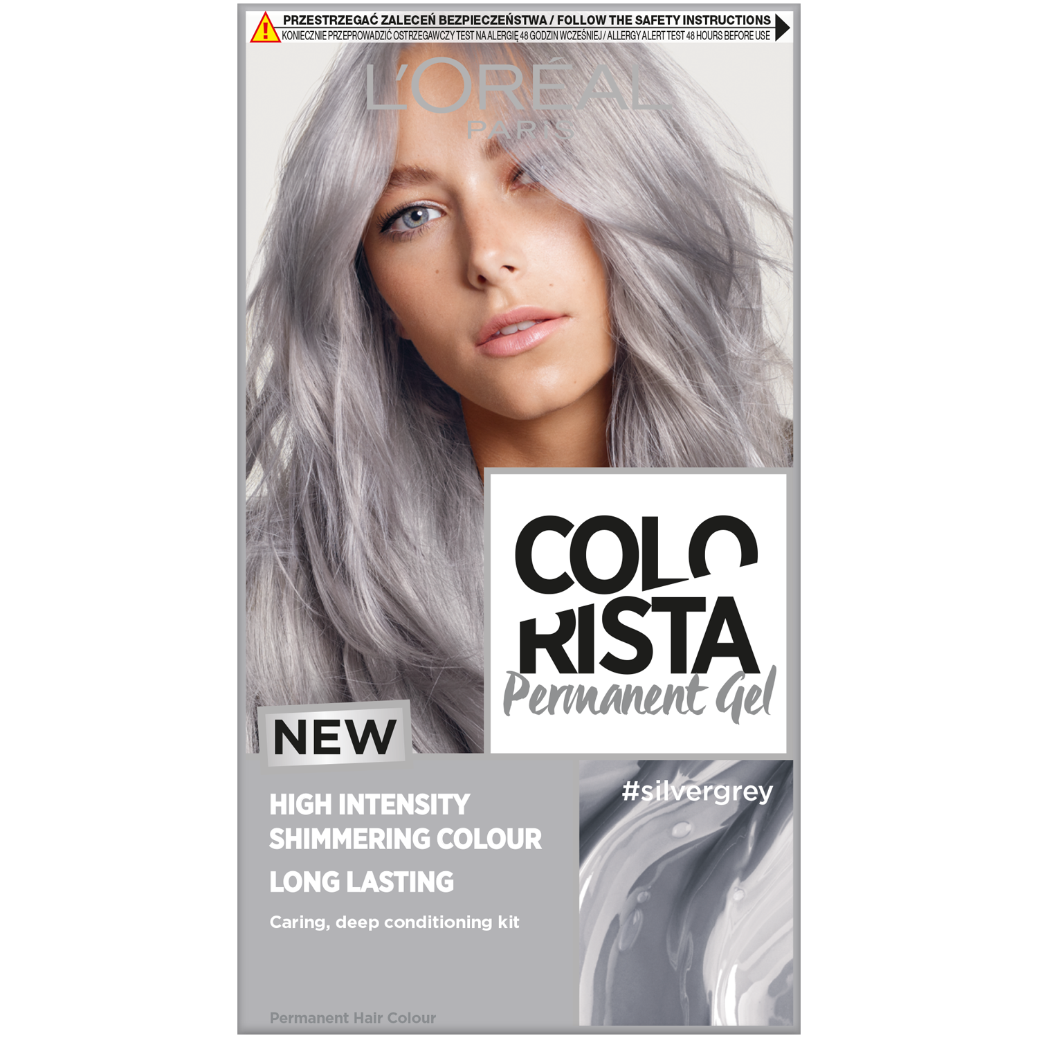 L'Oréal Paris Colorista Permanent farba do włosów #silvergrey | hebe.pl