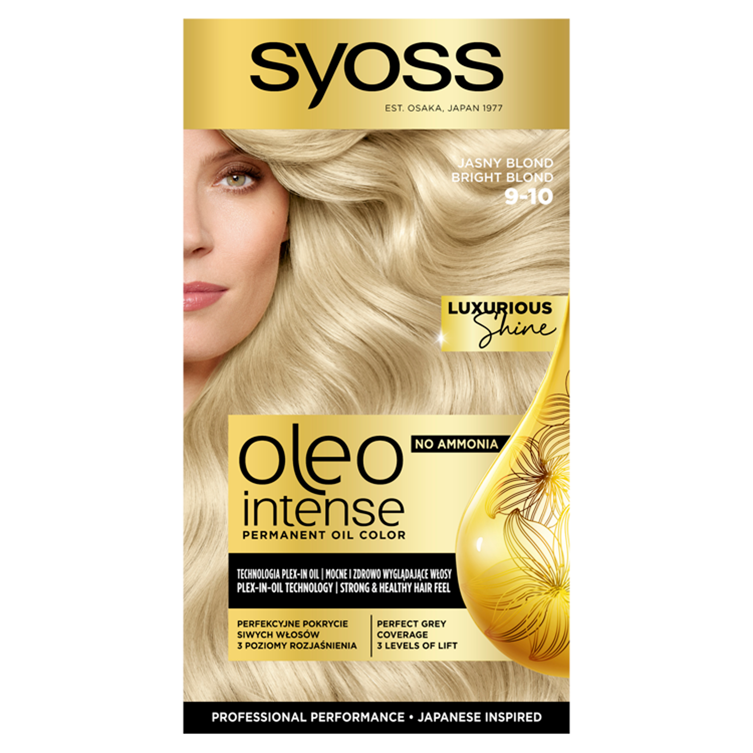 Syoss farba do włosów 9-10 jasny blond Oleo Intense | hebe.pl