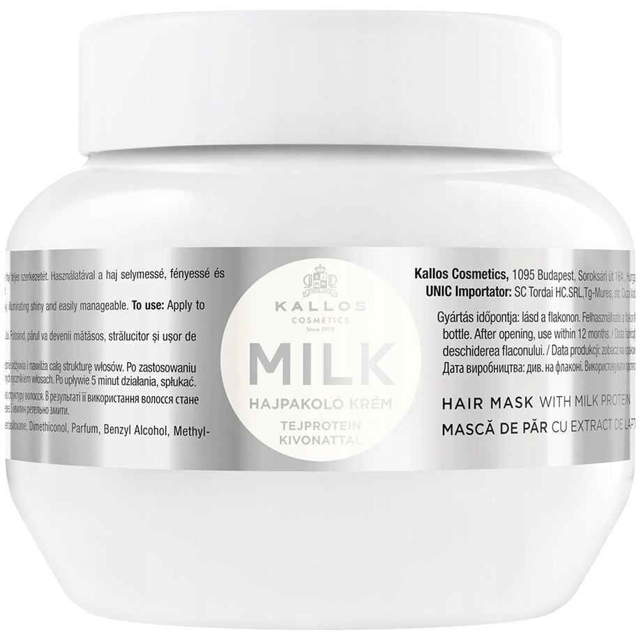 Kallos Milk odżywcza maska do włosów z proteinami mleka, 275 ml | hebe.pl